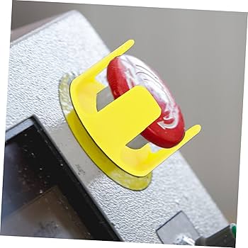 Amazon.co.jp: Angoily 緊急停止ボタンカバー 透明ボタン